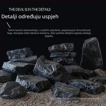 Dekorativni kamen za akvarij – prirodni Black Gold Canyon Stone, kamen toka, Lu xin, 1komad