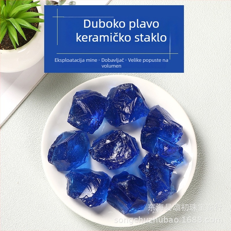 Kristalni sirovi kamen s višebojnom glazurom (Materijal: višebojna glazura; Brend: Songchu; Kategorija: Kristalni sirovi kamen; Pakiranje: PP vrećica; Stil: Moderna jednostavnost)