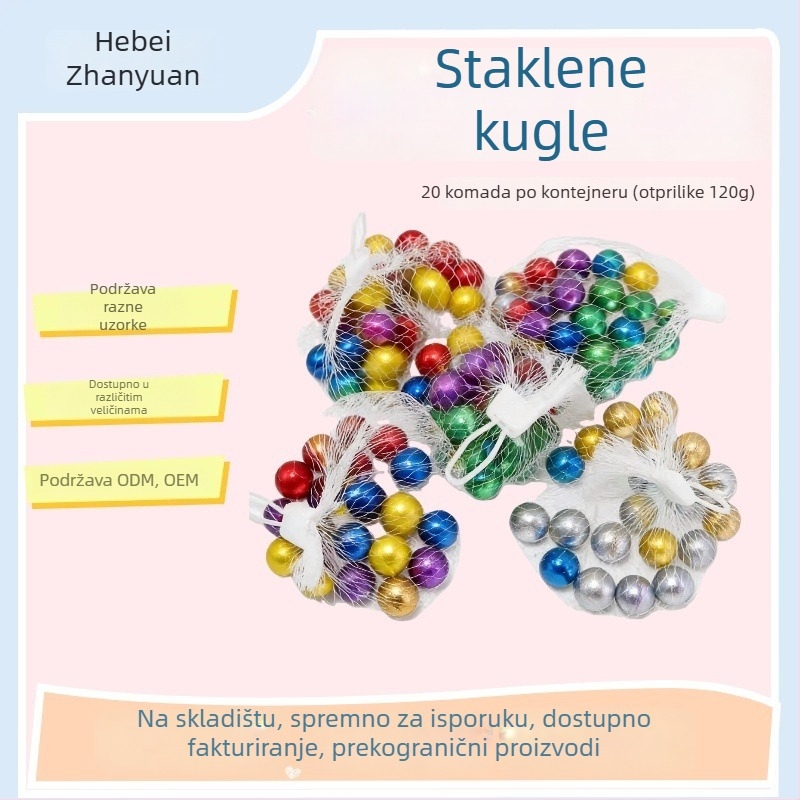 Krajobrazno kamenje od staklenih perli - dekorativni dodatak, šifra artikla 24-4-2, kutija 500 komada, težina 500 g
