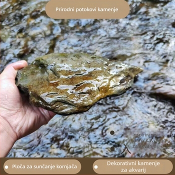 Paixing kamenje za akvarijsku dekoraciju – set od 25 kg kamenja za ukrašavanje akvarija i platformu za sunčanje kornjača
