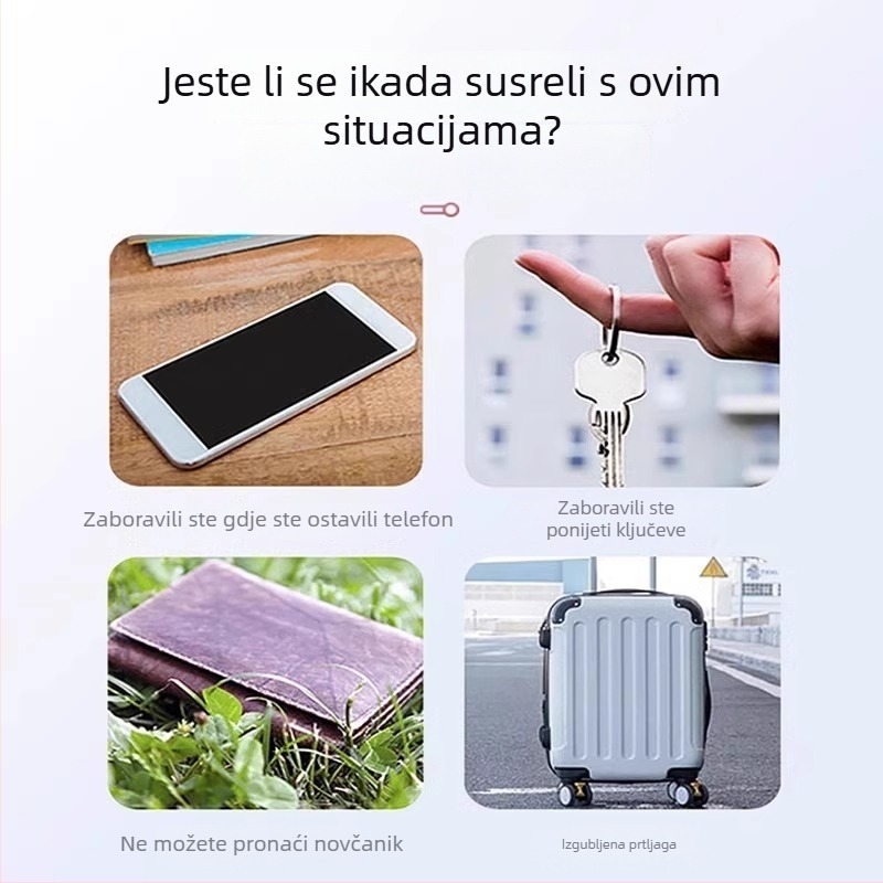 Bluetooth tracker protiv gubitka za telefon: pametan lokator za ključeve, kućne ljubimce, djecu i starije osobe
