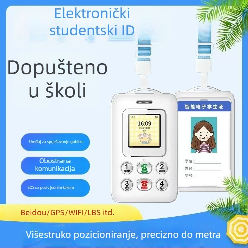 Pametna studentska kartica s videopozivom i dvostrannim pozivanjem te preciznim pozicioniranjem – VIPME K3g, 2000 mAh, Android iOS kompatibilno