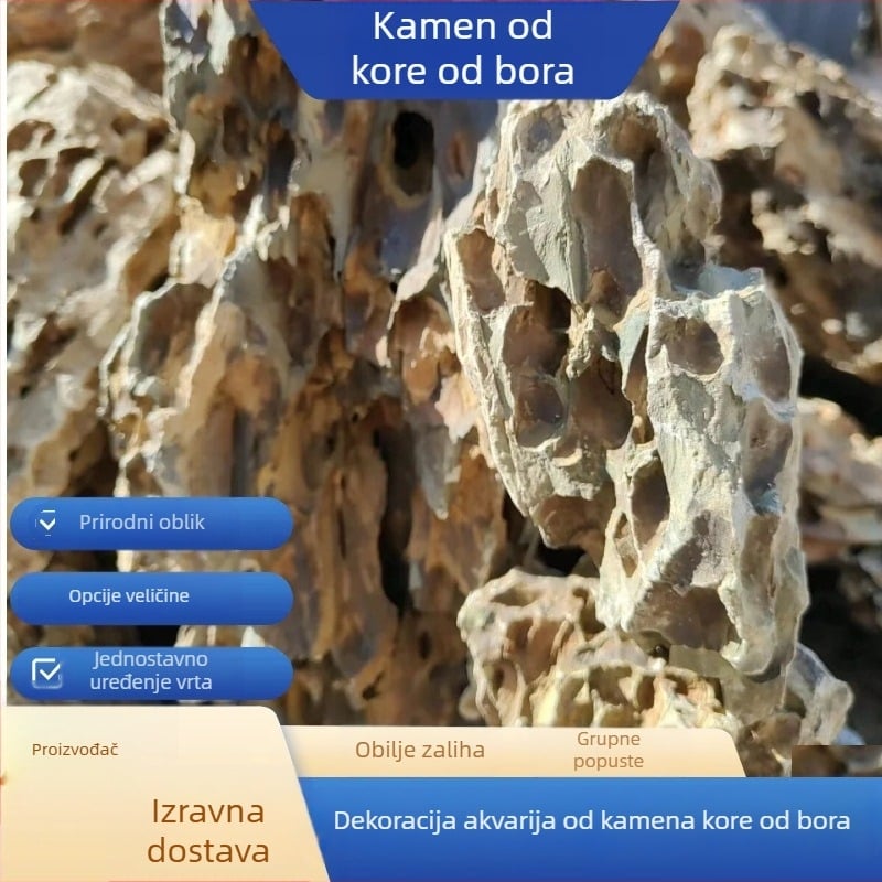Krajoborski kamen za akvarije u blokovima, prirodni porozni kamen za akvarije; Podrijetlo: Hebei; Pakiranje: 100 kom; Težina: 100; Kategorija: Kamen za krajinu