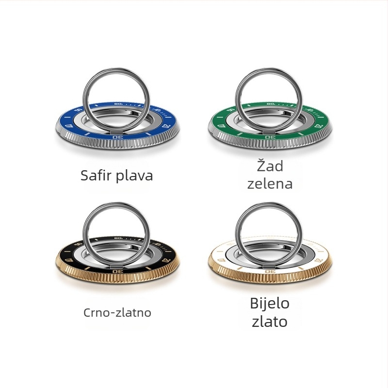 MagSafe magnetski držač prstena, 360° rotacija, aluminijska konstrukcija, držač za stol/prsten/mobitel, podrška prilagodbi