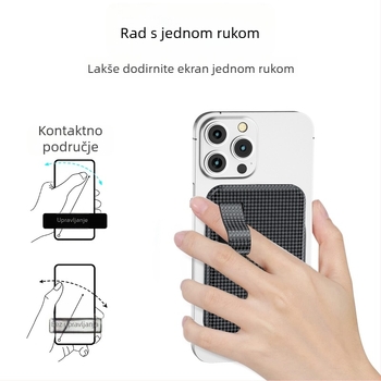 iPhone 15 Pro MagSafe prstenasti stolni držač s magnetskom vodoravnom i okomitom podrškom; plast