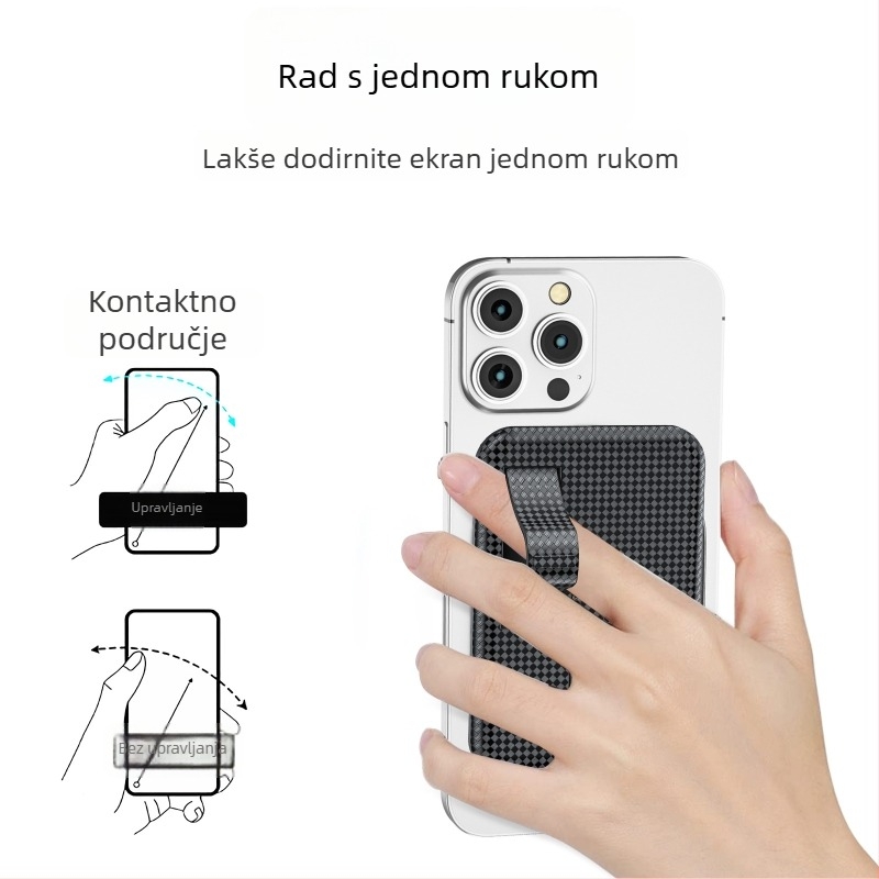 iPhone 15 Pro MagSafe prstenasti stolni držač s magnetskom vodoravnom i okomitom podrškom; plast