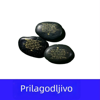 Isayning Gravirani kamenčići za lasersko graviranje – prilagođeni natpis na kamenu, suvenir, kamen za uređenje vrta, 300 g, šifra 056