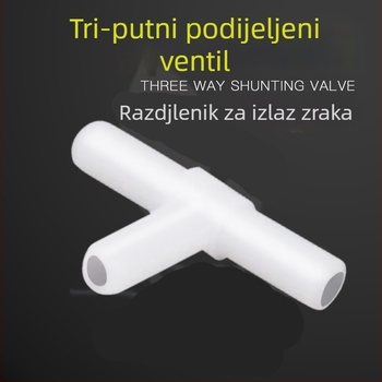 Plastični adapteri za kisikove cijevi za akvarij: ravni, T-priključak, križ i L-oblik adapteri (Materijal: plastika; Težina: 50 g; Kategorija: Oprema za akvarij; Podkategorija: Pribor)