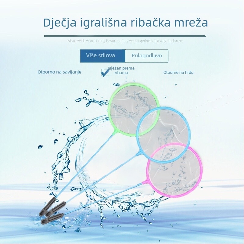 Akvarijska mreža za hvatanje ribe - mreža od željezne žice/nylon/plastični premaz - oprema za akvarij