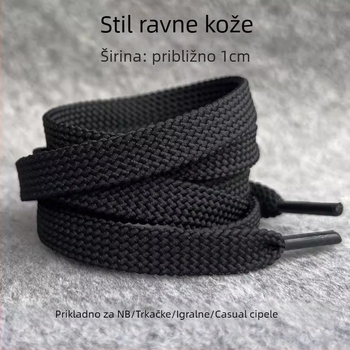 Dvostrano paralelne vezanje cipne špage 40×4, dvostruko slojevite ravne vezice, za tenisice, casual i platnene cipele, za sve sezone
