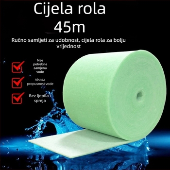 Filter pamuk za akvarij — rastrgan, visoka gustoća, gornji filter s spužvom