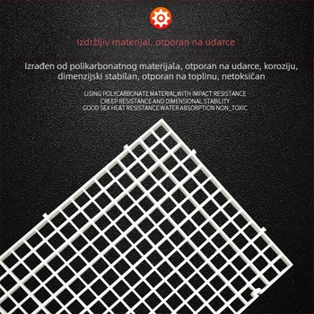 Držač poklopca akvarija, akril, proziran plastični potporni okvir s mrežom protiv skakanja