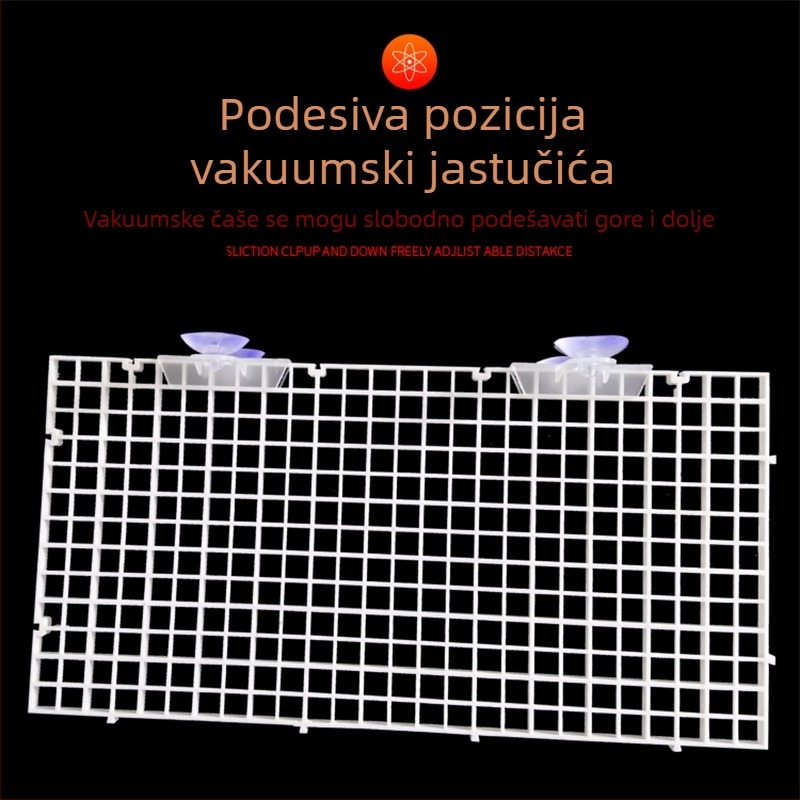 Držač poklopca akvarija, akril, proziran plastični potporni okvir s mrežom protiv skakanja