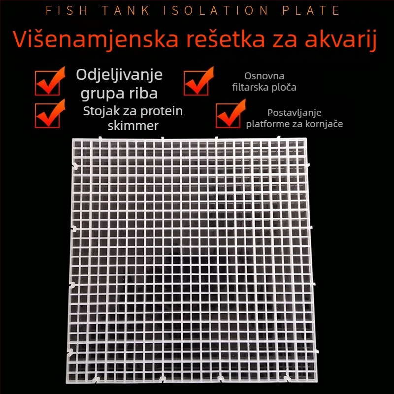 Držač poklopca akvarija, akril, proziran plastični potporni okvir s mrežom protiv skakanja