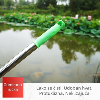 Čvrsta mreža od nehrđajućeg čelika s grubim očima, ručno izrađeni ribolovni alat za hvatanje riba i škampi