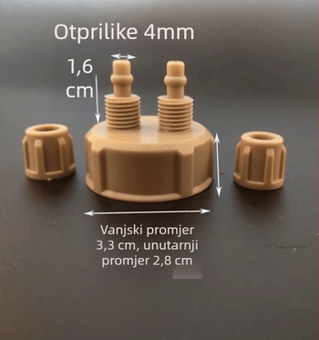 CO2 DIY generator poklopca boce s brzim zavrtanjem i dvostrukim spojem za akvarij s biljkama