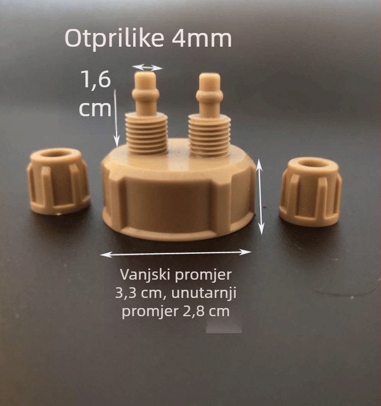 CO2 DIY generator poklopca boce s brzim zavrtanjem i dvostrukim spojem za akvarij s biljkama