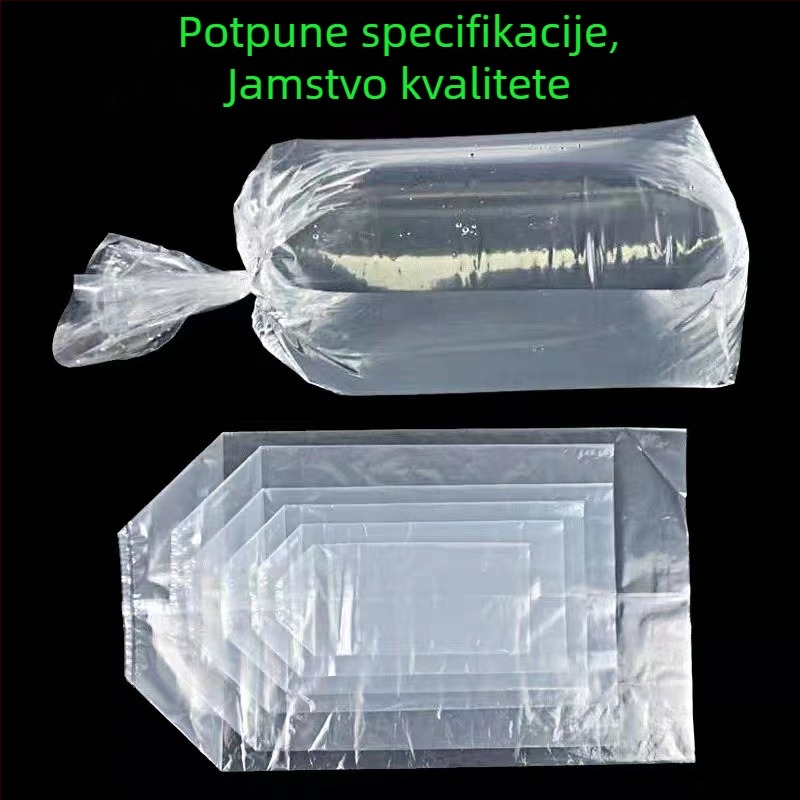 Torba za pakiranje okrasnih riba — ojačana PE, torba s dva kutova i ravnim otvorom, vrećica s kisikom za žive ribe
