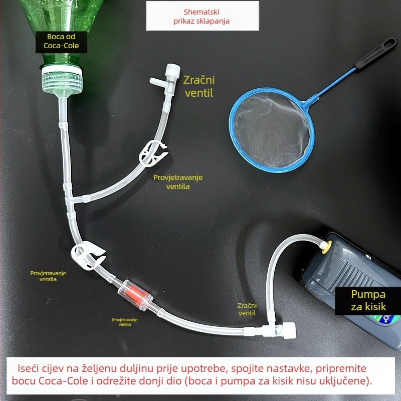 DIY komplet za inkubaciju Artemie za akvarij — plastični materijal; nije uvezen; oprema za akvarij