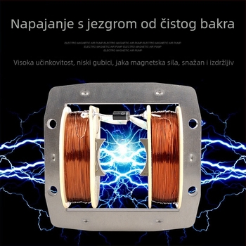 Risheng elektromagnetska pumpa zraka za akvarij, visokoučinkovita pumpa za kisik u akvariju