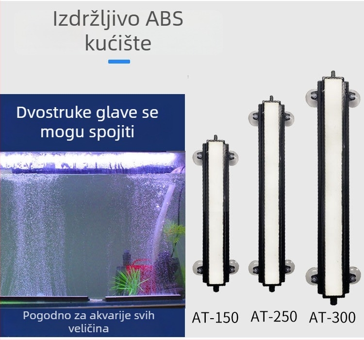 XSF Akvarijska traka za mjehuriće s atomizacijom za aeraciju, 2,0 kg, Oprema za akvarij