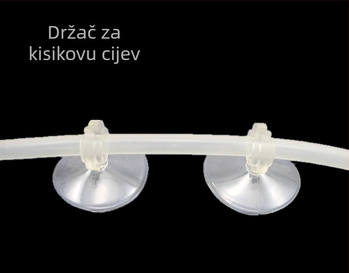 Plastični set usisnih čašica za akvarij, za staklene ploče, termometar i cijevi za kisik