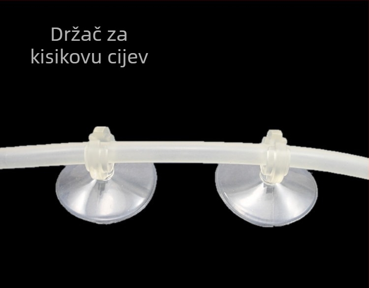 Plastični set usisnih čašica za akvarij, za staklene ploče, termometar i cijevi za kisik