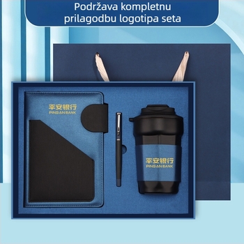 Bilježnica s kožnim izgledom, spiralno vezivanje, Dowling papir 80 g, 200 stranica, kreativni trendovi - cj02