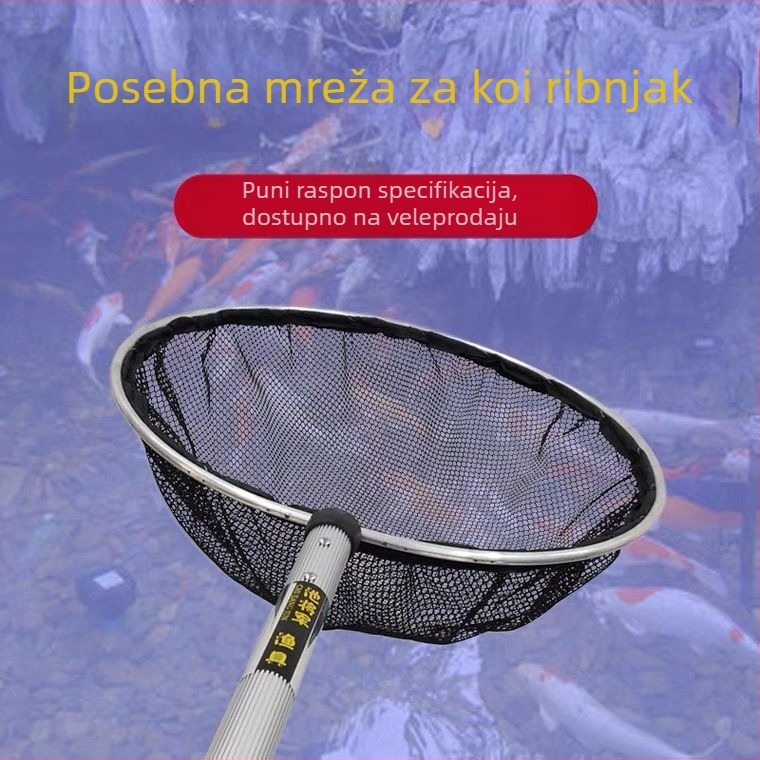 Ručna mreža za koi ribnjak — Oprema za akvarij, Filter, Materijal: Drugo, Podrijetlo: Drugo