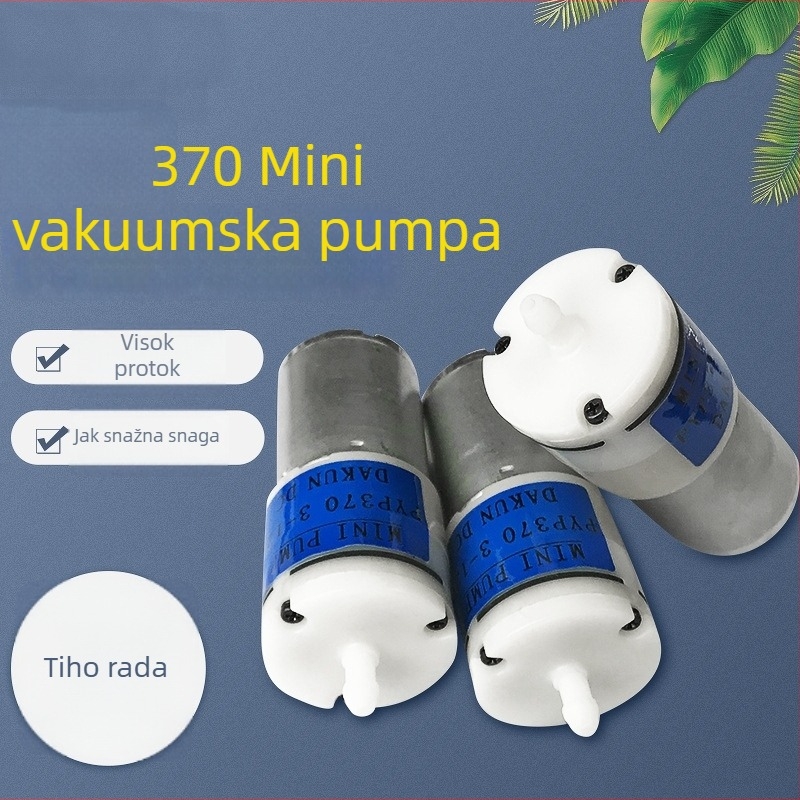 370 Zračna pumpa — DC dijafragmatska vakuumska pumpa, pumpa za oksigenaciju, Oprema za akvarij, Marka Daxi, Težina 0.2