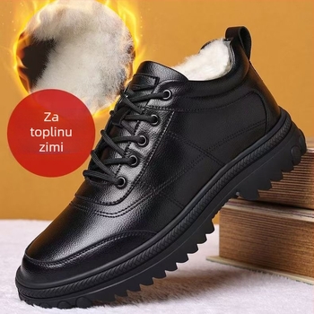 Casual zimske čizme za snijeg s gornjim dijelom od umjetne krzna, topla unutarnja obloga od pliša, protuklizna gumena potplat, klinasti potplat 6–8 cm