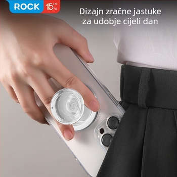 Držač za telefon u prstenu s ljepilnim pričvršivanjem — universalni plastični Rock/lock