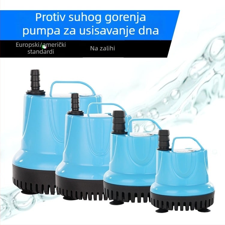 Podvodna pumpa za akvarij – mala električna pumpa s donjim usisavanjem, aeracijom i filtracijom
