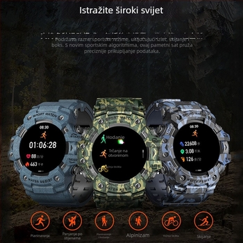 LC21 pametni sat s mjerenjem otkucaja srca, zasićenja kisikom, krvnim tlakom, praćenjem sna i Bluetooth pozivima