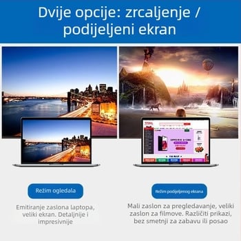 Type-C ženski HDMI/DP adapter – 8K rezolucija, 1 m kabel, TY20HD12