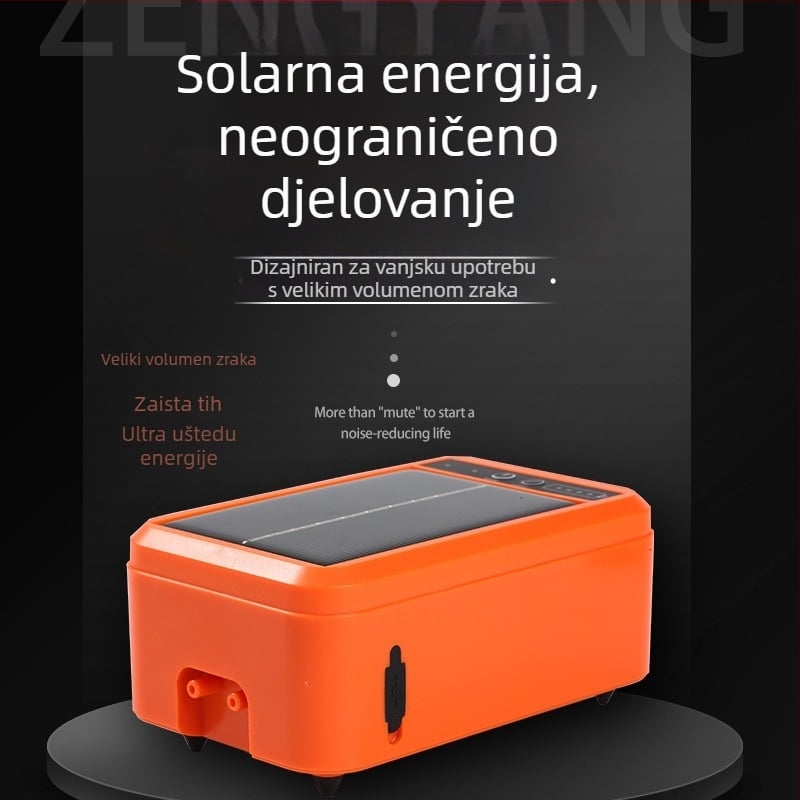 Hengku Solarna pumpa za kisik za ribolov i aeraciju akvarija, prijenosna vanjska jedinica – bez uvoza
