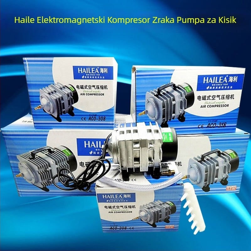 Hailey Elektromagnetska pumpa zraka za oksigenaciju u morskom bazenu, 3000 g