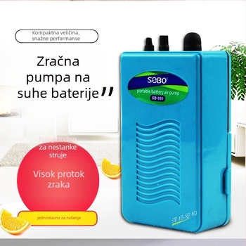 Chi Yiheng Pumpa za kisik za vanjski akvarij, napajana suhim baterijama, PVC, 50 g