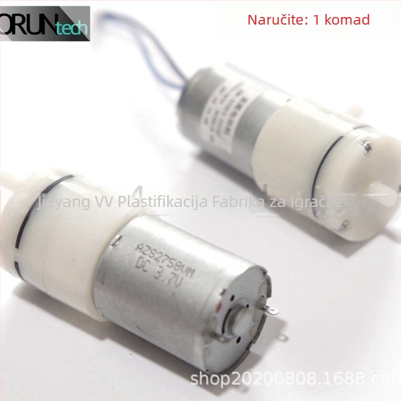 370 mikro četkasti DC motor za pumpu kisika u akvariju, napajanje DC 3V/3.7V/6V/12V