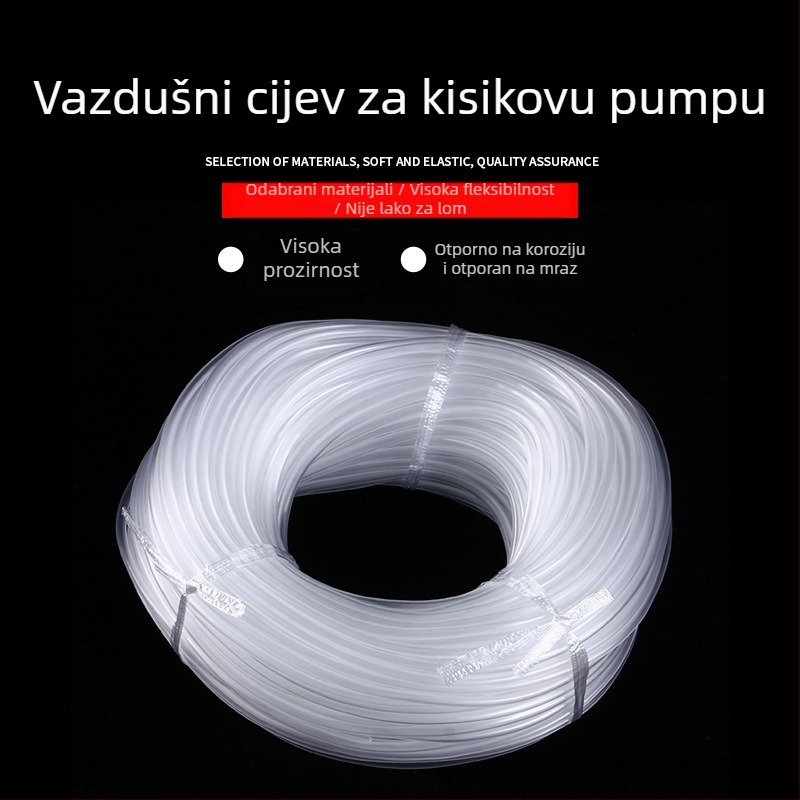 PVC cijev za kisik u akvariju – prozirna cijev za pumpu kisika, 1 kg po ploči, porijeklo Yiwu