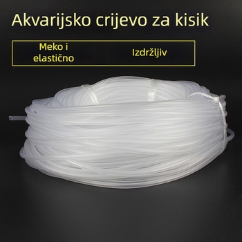 Prozirna silikonasta cijev za akvarijsku pumpu kisika