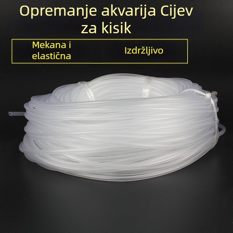 Prozirna silikonasta cijev za akvarijsku pumpu kisika