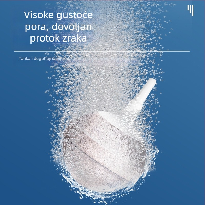 Yinuo Pumpa za kisik u akvarij s nano aerirajućim kamenom za mjehure, oprema za akvarij, težina 0.1 kg