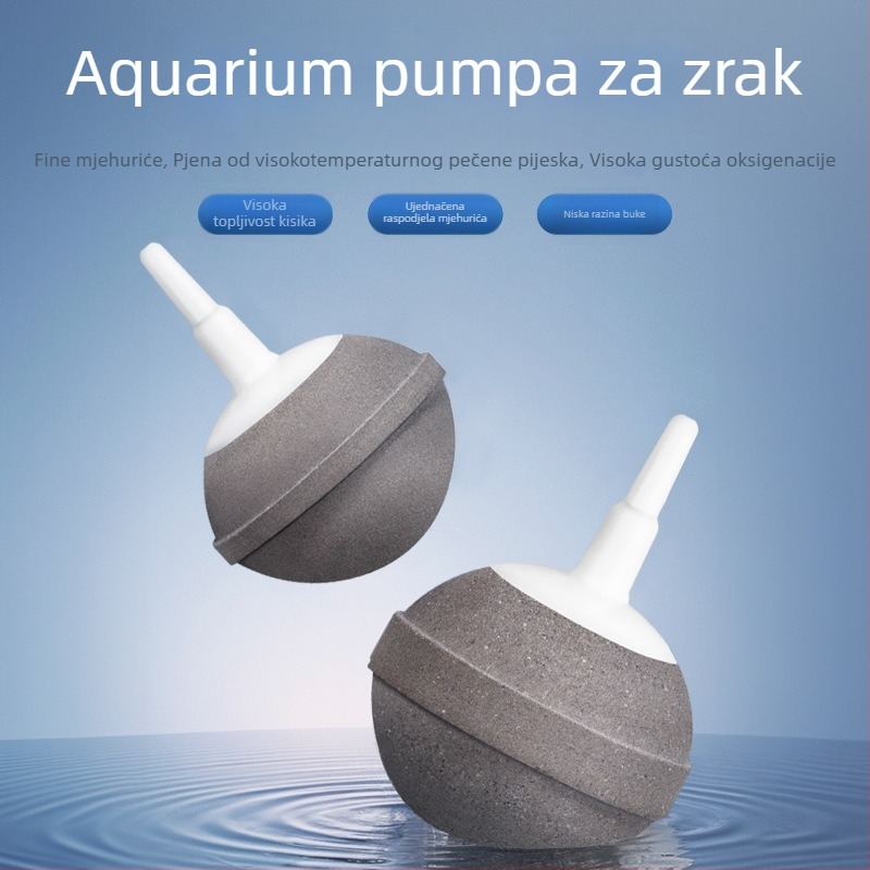 Yinuo Pumpa za kisik u akvarij s nano aerirajućim kamenom za mjehure, oprema za akvarij, težina 0.1 kg