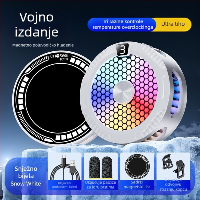 Corbin SR09PRO Magnetni hladnjak za mobitel sa stražnjim klipom, 51 g, 15 W, USB-C