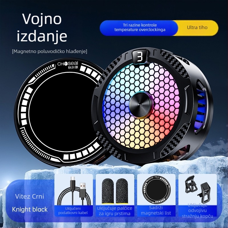 Corbin SR09PRO Magnetni hladnjak za mobitel sa stražnjim klipom, 51 g, 15 W, USB-C