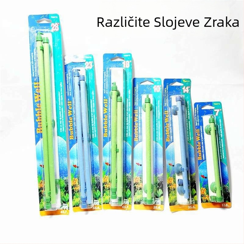 Pumpa za kisik u akvariju sa zrčnom cijevi i mjehurićem kamenom – PE plast/smola, 0.15 kg, podrijetlo Guangdong, dekorativni visi dodatak