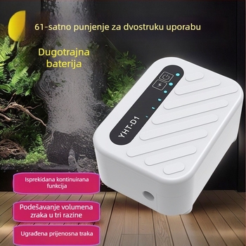 USB punjiva tiha pumpa kisika za akvarij, prijenosna, 200 g