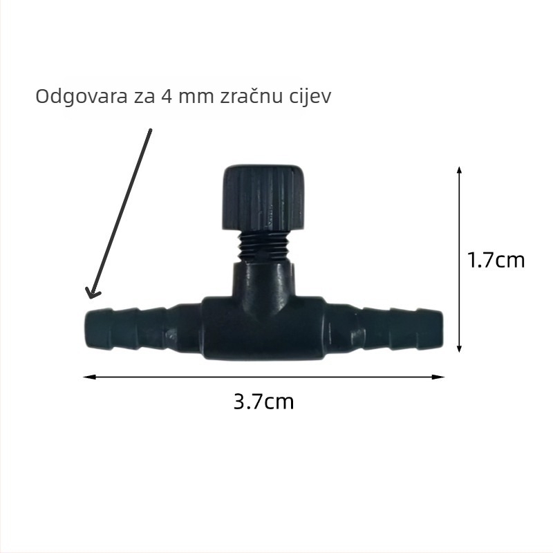 Regulacijski ventil zraka za opremu za akvarij, plastični, marka YUMIAOCW