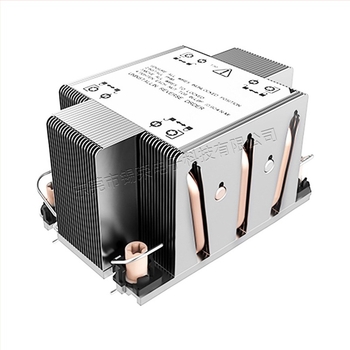 CPU hladnjak za poslužitelj LGA 4677 s finskim radijatorom i toplovodnim cijevima za 1U–4U poslužitelje